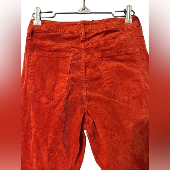 Cello 3 straight leg corduroy pants orange rust burnt orange GUC women’s - Picture 3 of 8